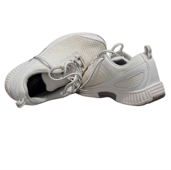 OrthoFeet Women's 8.5 D Wide White Coral Athletic Walking Shoes - Picture 5 of 16